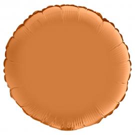 Rund Folieballong Satin Caramel