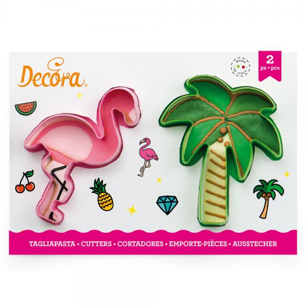 Flamingo och Palm Kakformar