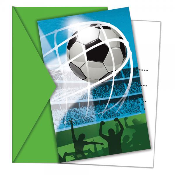 Fotboll Inbjudningskort Soccer Fans