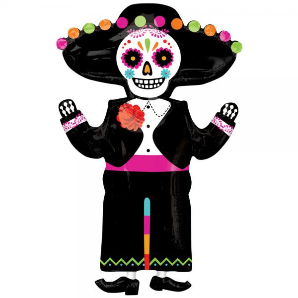 SuperShape Day of the Dead Folieballong