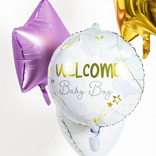 Folieballong Welcome Baby Boy