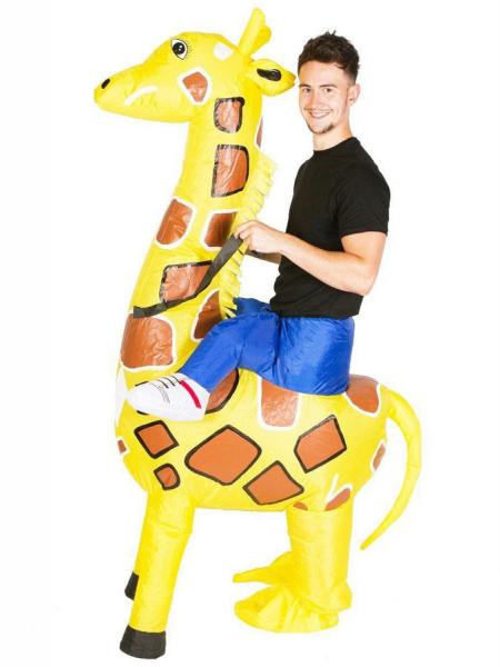 Uppblsbar Ridande Giraffdrkt