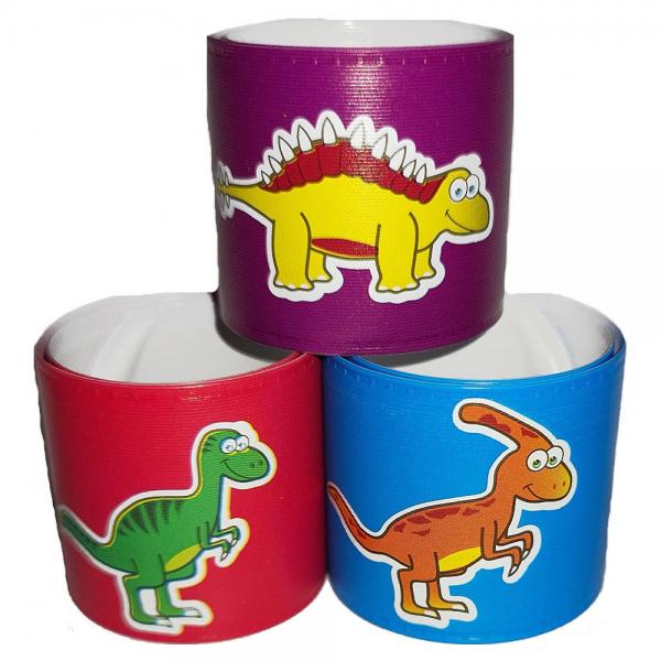 Slap Bracelet Snpparmband Dinosaurier