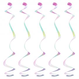 Hängande Swirl Dekorationer Iridescent