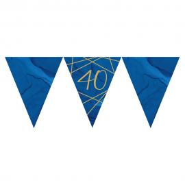 40 Års Flaggirlang Marinblå