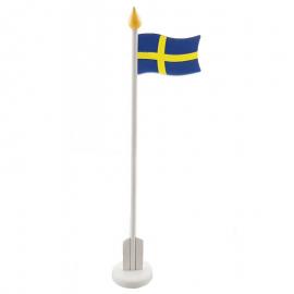 Bordsflagga Svenska Flaggan Trä