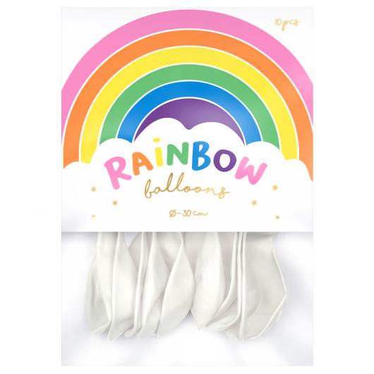 Rainbow Latexballonger Pastell Vita