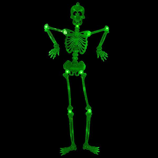 Hngande Sjlvlysande Skelett 90 cm