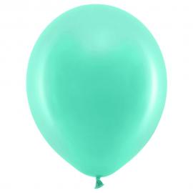 Rainbow Små Latexballonger Pastell Mintgröna