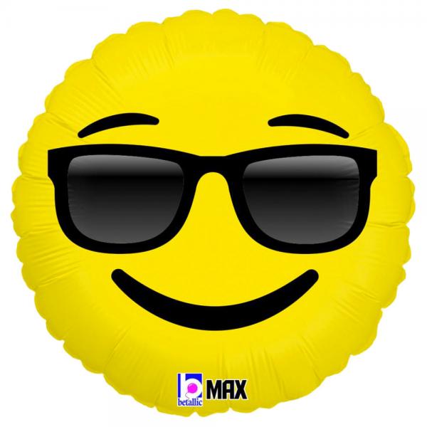 Folieballong Solglasgon Emoji