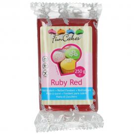 Sockerpasta Ruby Red 250 g