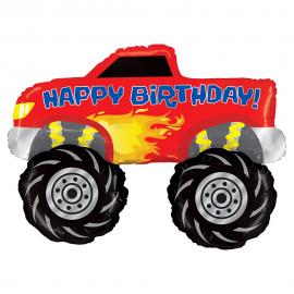 Monster Truck Ballong Happy Birthday