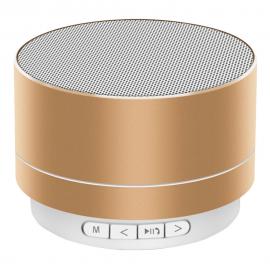 Rund Mini Bluetooth Högtalare Guld