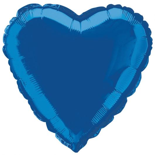 Folieballong Hjärta Blå