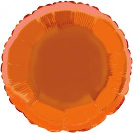 Folieballong Rund Orange