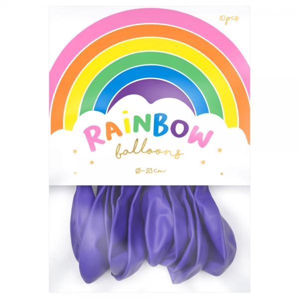 Rainbow Sm Latexballonger Pastell Violett