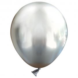 Miniballonger Chrome Silver 100-pack