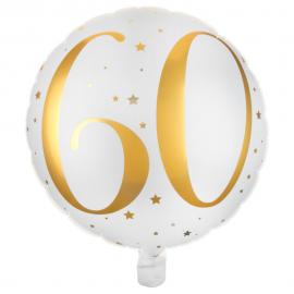 60 Års Folieballong Stjärnor