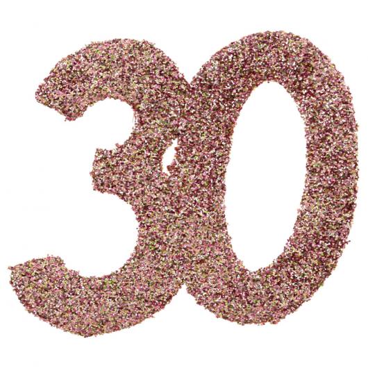 Glitterkonfetti 30 År Roseguld