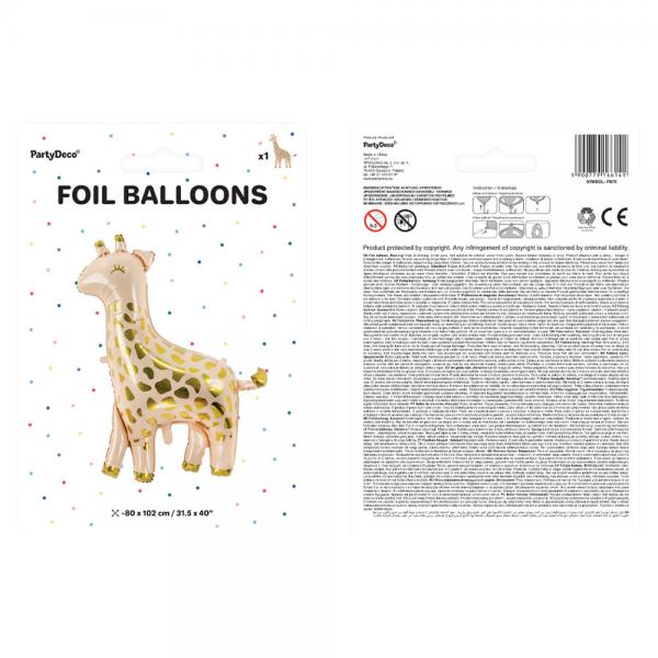 Folieballong Giraff