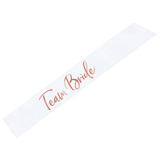 Team Bride Sash Rosguld