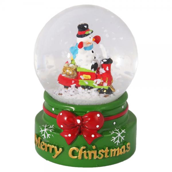 Mini Snglob med Julfigur Merry Christmas