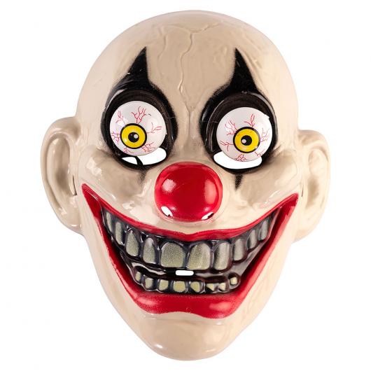 Horror Clown Mask med Rörliga Ögon