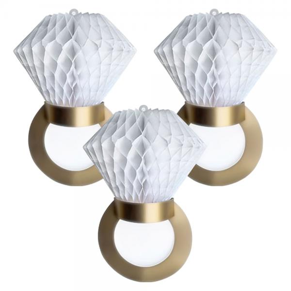 Frlovningsring Honeycomb Dekoration
