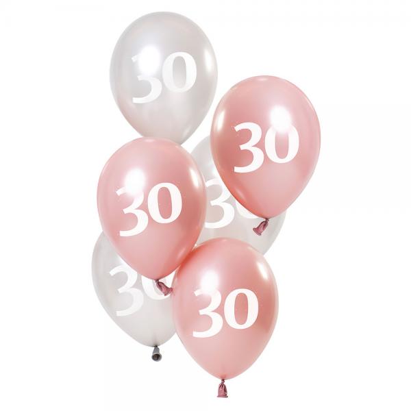 30-rs Ballonger Rosa & Silver