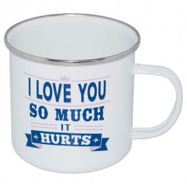 I Love You Retro Mugg