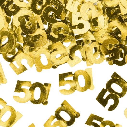 50-rs Konfetti Metallic Guld
