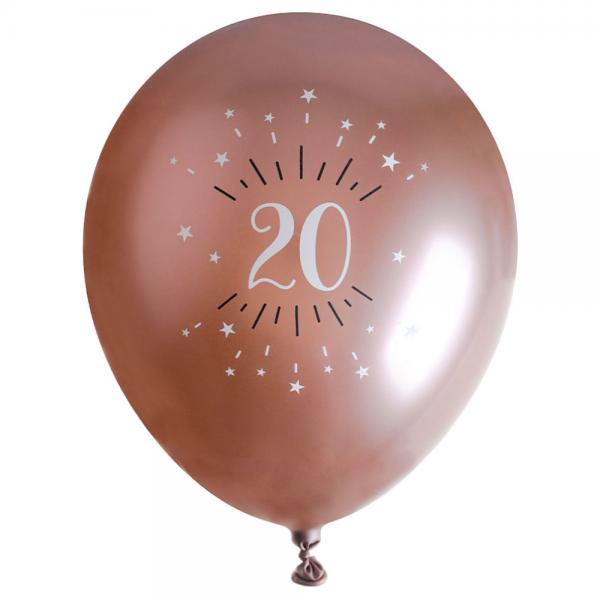 Ballonger 20 r Birthday Party Roseguld