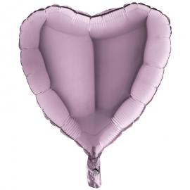 Folieballong Hjärta Ljuslila