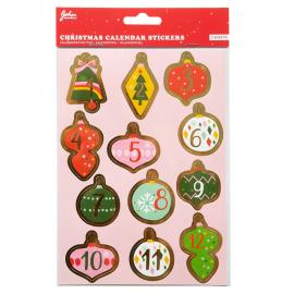 Klistermärken Adventskalender 1-24