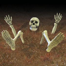 Begravt Skelett Dekoration