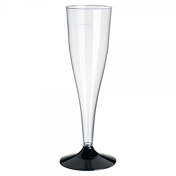 Champagneglas Transparent/Svart