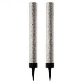 Glittriga Isfacklor Silver 2-pack