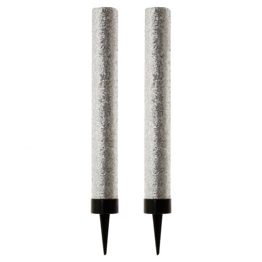 Glittriga Isfacklor Silver 2-pack