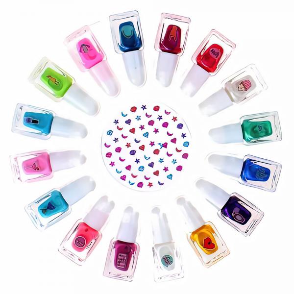 Nagellack med Stickers Set Barn