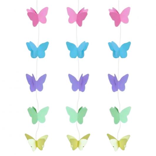 Hängande Dekoration Fjärilar Pastell