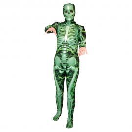 Skelett Maskeraddräkt Grön