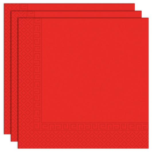 Röda Servetter Solid Color