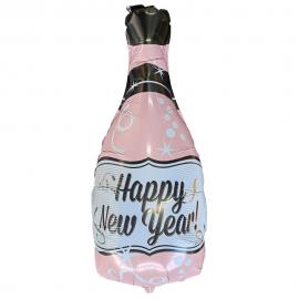 Happy New Year Folieballong Champagneflaska