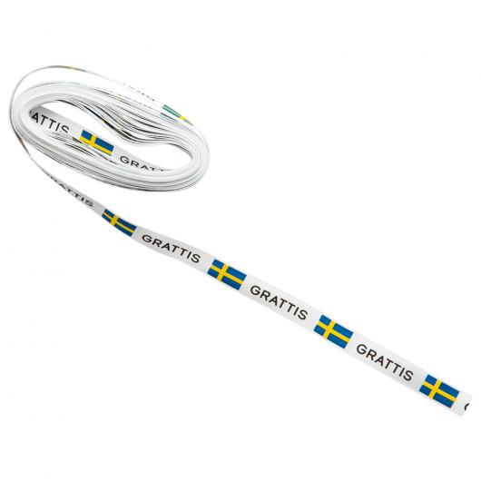 Grattis Sidenband Sverigeflaggor