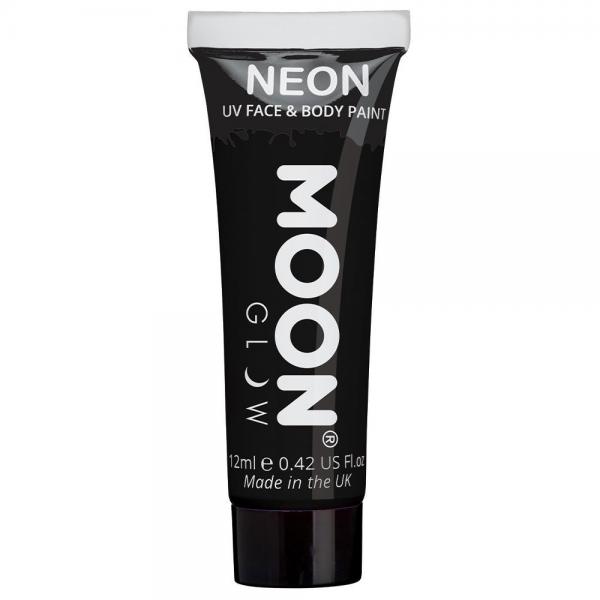 Moon Glow Neon UV Kropp- & Ansiktsfrg Svart