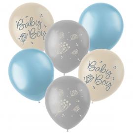 Latexballonger Baby Boy Mix 6-pack
