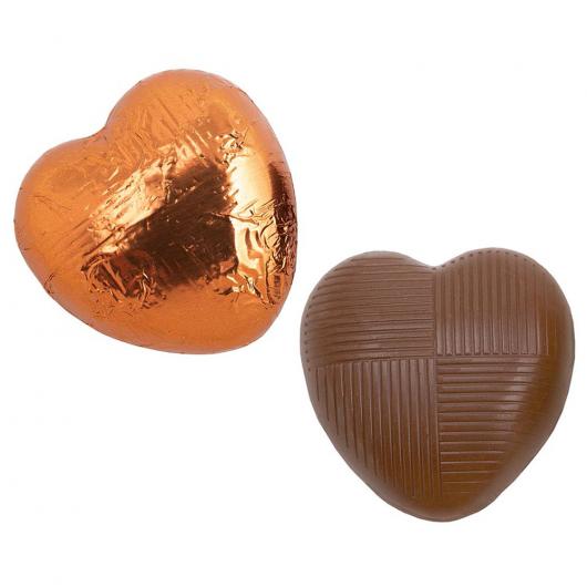 Chokladhjärtan i Kopparfärgad Folie 1kg