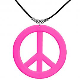 Neon Rosa Hippie Halsband