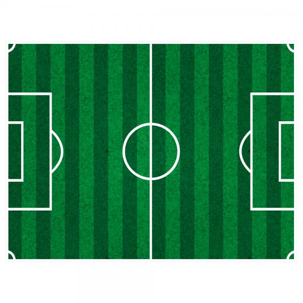 Rektangulr Trtbild Fotbollsplan Sockerpasta