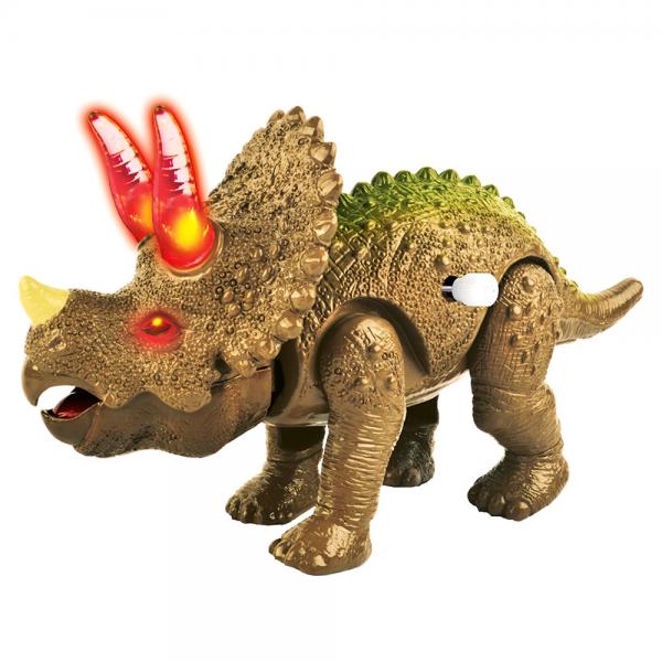 Gende Triceratops med Ljud & Ljus